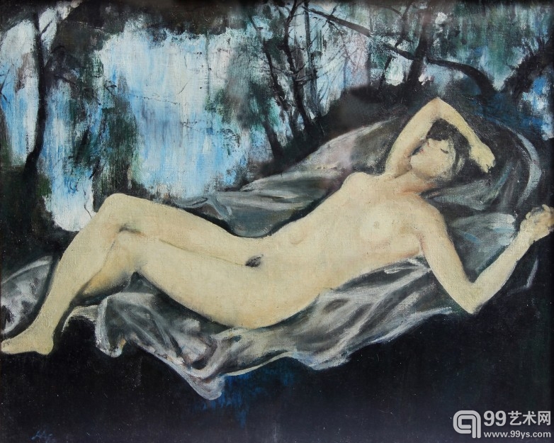 三尚艺术 梅尔尼科夫 卧人体 50X60 cm 1983年