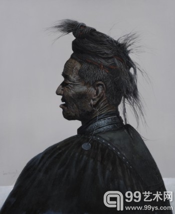 罗中立  《布托汉子》 布面油画  65×55cm 1988年作
