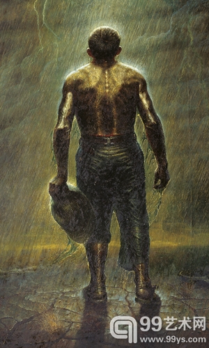 罗中立-苍天252x165cm布面油画1983