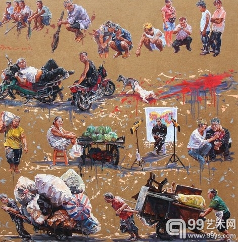 青年艺术家赵晓东油画作品《小日子》