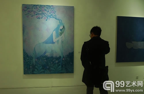 牟林童展览现场