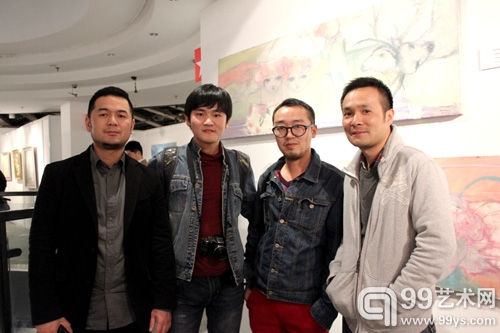 艺术家蒙志刚、王乐、李子沣、朱亮