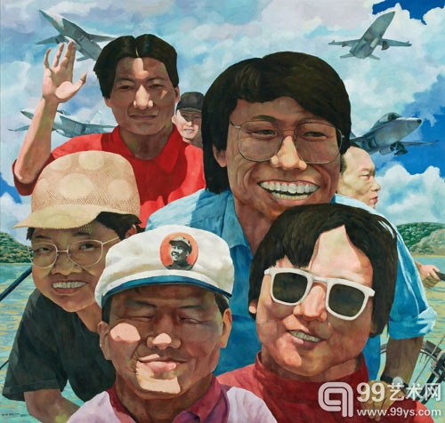 点击图片查看下一页 岳敏君 艺术家和他的朋友们