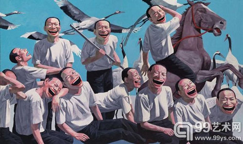 岳敏君的《希阿岛的屠杀》在佳士得拍卖仅仅以低价成交