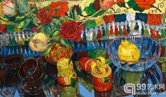 点击进入下一页 艺术家珍妮特-费诗的最新绘画作品展在纽约DC摩尔画廊亮相