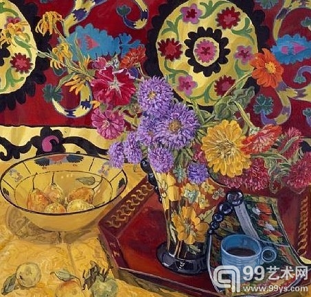 点击进入下一页 艺术家珍妮特-费诗的最新绘画作品展在纽约DC摩尔画廊亮相