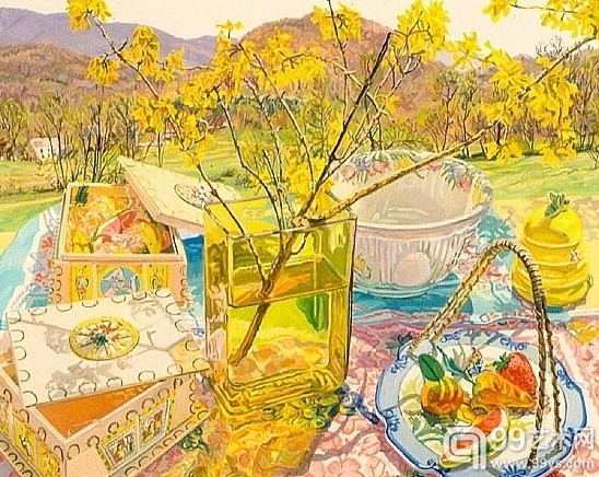 点击进入下一页 艺术家珍妮特-费诗的最新绘画作品展在纽约DC摩尔画廊亮相