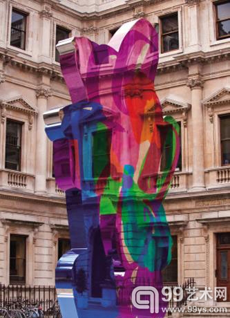 Jeff Koons是著名的波普艺术家，作品《我的炫彩画书》去年亮相夏季展览