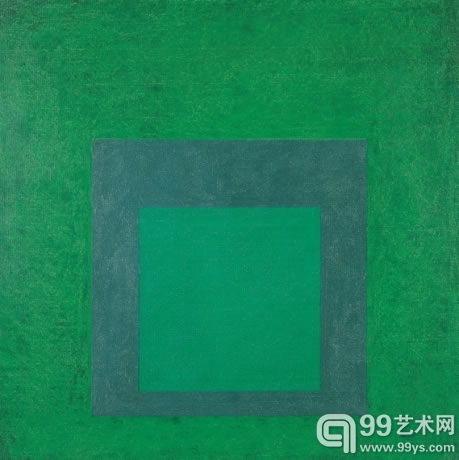 osef Albers's "Study for Homage to the Square: New Greens," 1963