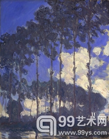 克劳德·莫奈 普特的杨树  1891 布面油画  泰特美术馆