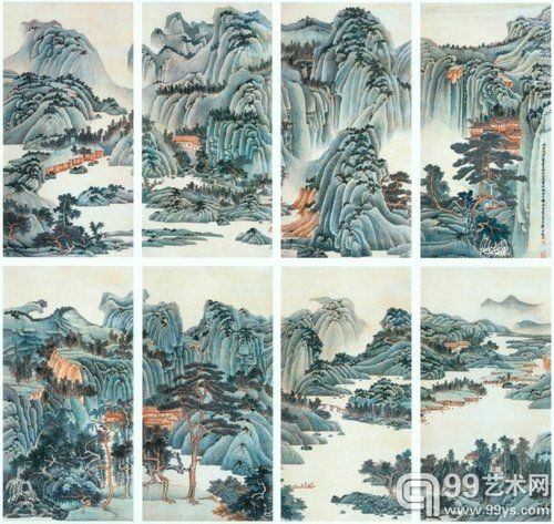 谢稚柳《江山多娇》镜心 165×656厘米 1951年作 北京保利2010年6月拍卖成交价4592万元