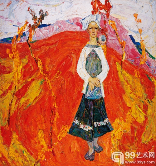 罗尔纯九月油彩画布163x154cm 1991