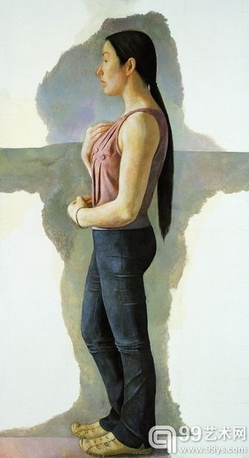 朝戈 《东方》布面油画 2003年 200×131cm