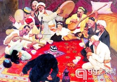 迷油画哈孜·艾买提