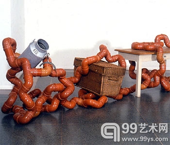 Tony Cragg(托尼·克拉格) 混合媒体〈〈乔治和龙〉〉，1988