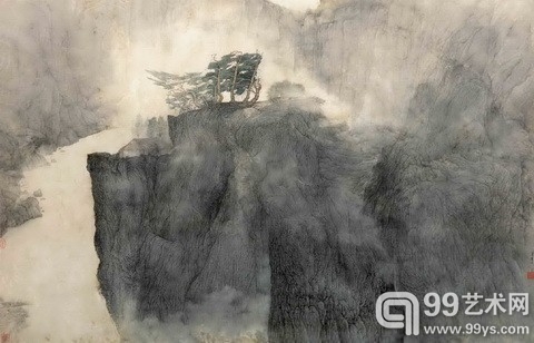 点击进入下一页 李华弌 《 山水》-图片版权归原作者所有