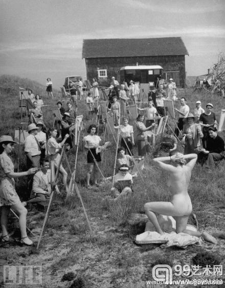 @廖海瑛：1946年美国范斯沃思艺术学校的写生