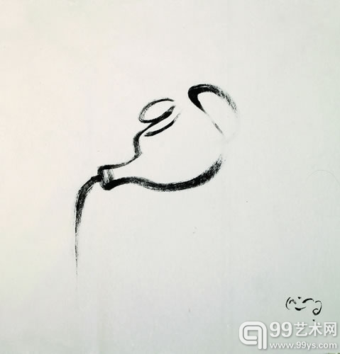 静岩 / Jing Yan 无间9 / CHAN NO.9 宣纸 / Rice paper 46×23 cm 2008-2010