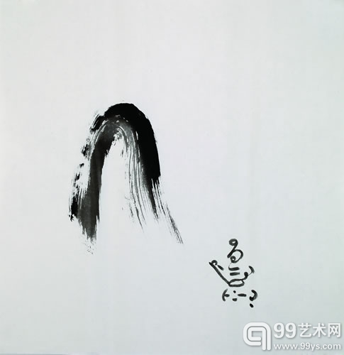 静岩 / Jing Yan 无间10 / CHAN NO.10 宣纸 / Rice paper 46×23 cm 2008-2010