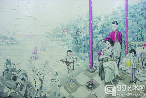 陈波《新生活》布面油画 200×300cm 2011