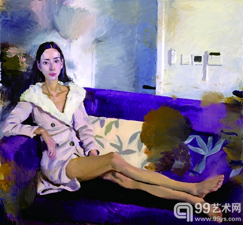 刘小东《静恩》油彩，画布 140×150 cm 2011