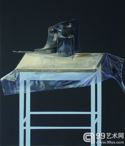 欧尔 · 马泰《Canning》Oil and acrylic on canvas 70×60 cm 2011
