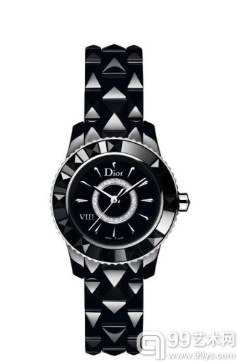 DIOR VIII 28mm 黑色高精密陶瓷钻石腕表