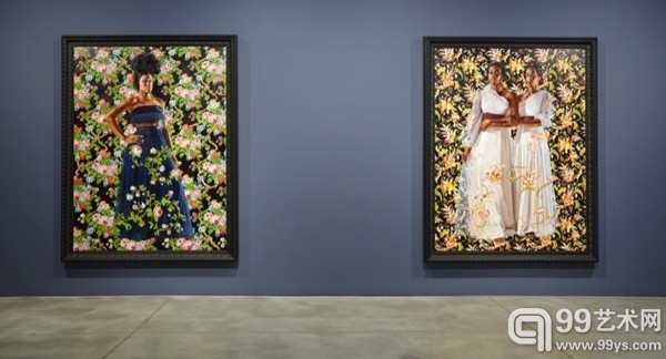 “Kehinde Wiley：一种优雅的经济学”， Sean Kelly画廊展览现场，纽约。