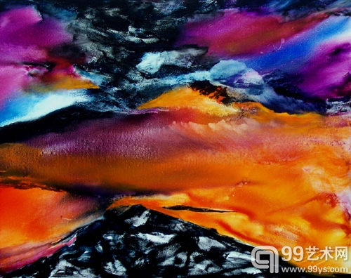 落霞--布面油画--110X140CM-2012