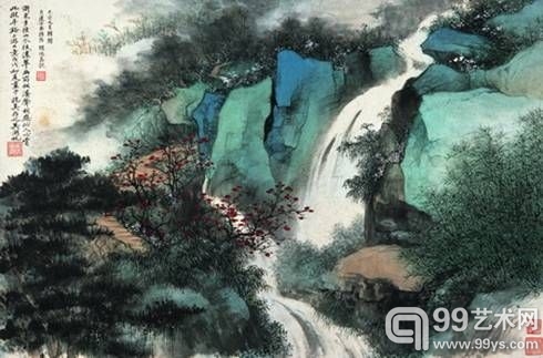 吴湖帆的《浙东小景》
