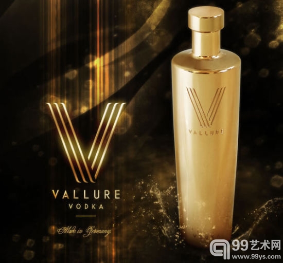 德国Vallure 24K黄金瓶身伏特加