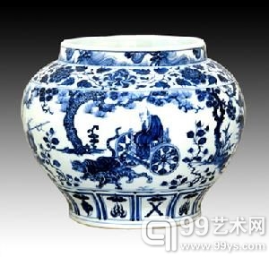 元青花 鬼谷下山图