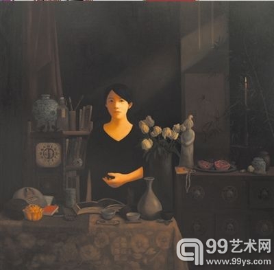 丁苏恺《结束悲伤的梦》 120×120cm 布面油画2011年作