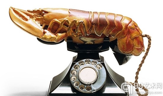 Salvador Dali, Lobster telephone [Aphrodisiac telephone], (1936)