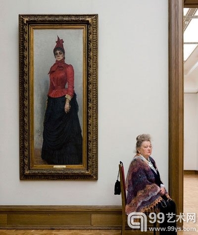 “Repin’s Portrait of Baroness von Hildenbandt, State Tretyakov Gallery”