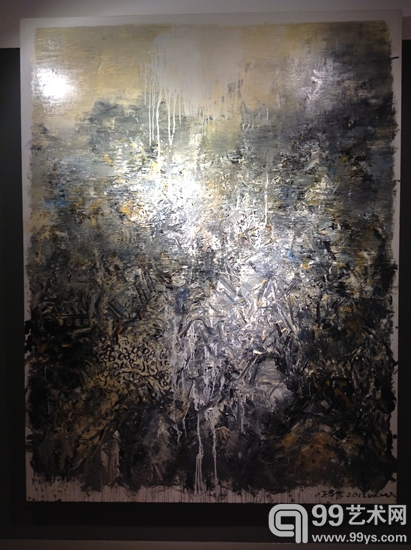 王易罡《浅绛系列72号》布面油画 200×260cm 2012