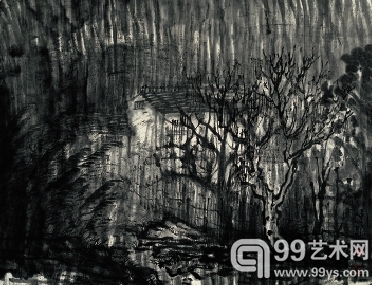 陈明坤 暮色农家 33×46cm 中国画