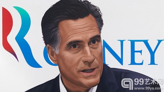 Richard Phillips《投给罗姆尼（Vote Mitt Romney）》(2012) 将在劳申伯格基金会的“我们人民”展览中现身