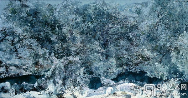 洪凌 Hong Ling寒谷 Chill Valley 120 x 230cm 布面油画 Oil on Canvas 2012.jpg