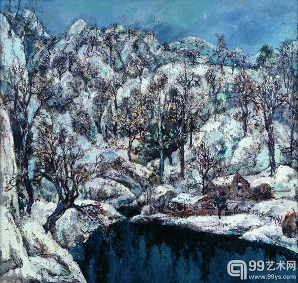 洪凌 Hong Ling寒雪 Winter Snow180 x 190cm 布面油画Oil on Canvas 2012.jpg