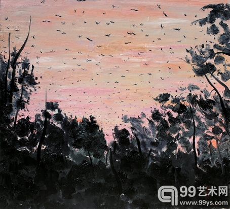 乌鹊南飞　200cm×180cm　布面油画　2012 