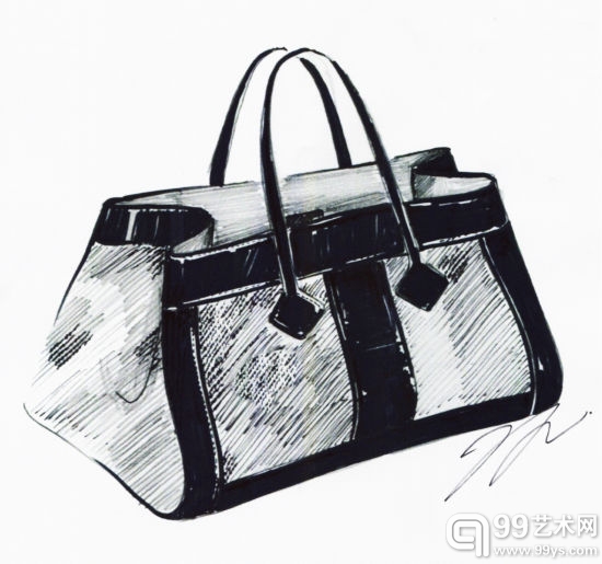 Jason Wu为瑞吉酒店及度假村设计的The Grand Tourista Bag（设计师素描）