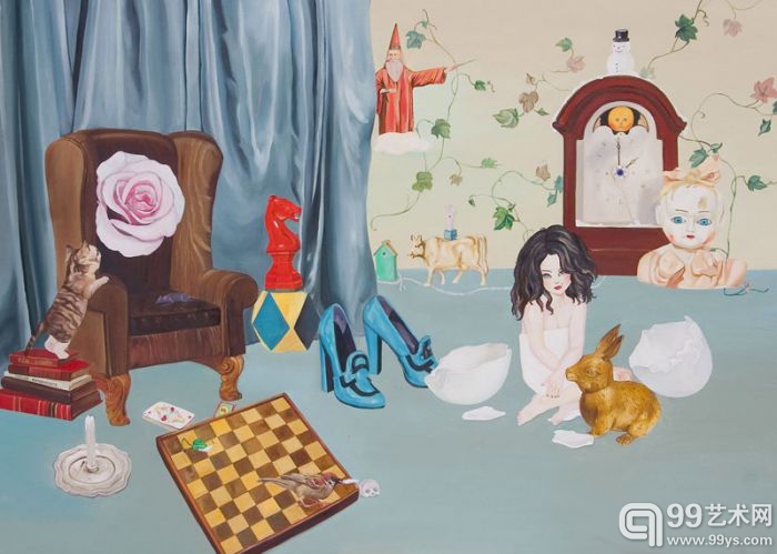 《关于无常的困惑》  140x100cm 布面油画 2010