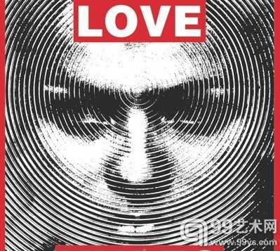 芭芭拉·克鲁格（Barbara Kruger）的作品“Untitled（Love Hurts）”（2012）