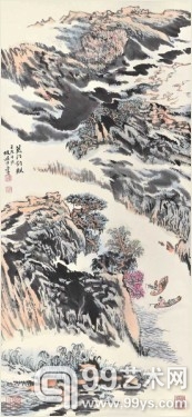 陆俨少《荒江钓艇》184万元高价成交.jpg