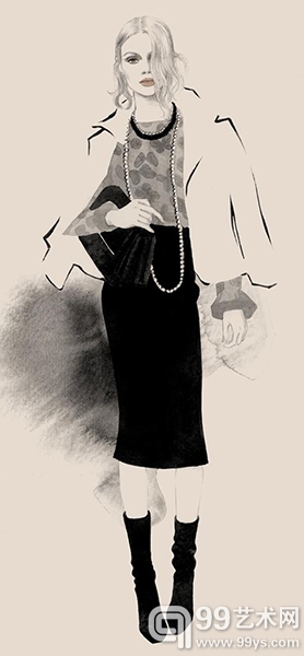 点击图片查看下一页 Teri Chung的时装插画