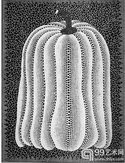 宫津大辅收藏的草间弥生作品《南瓜》。