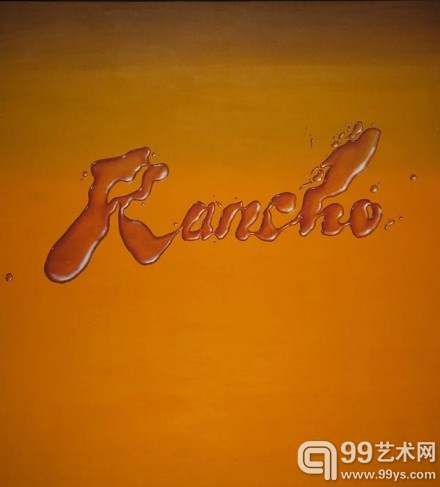 艺术家埃德·鲁斯克哈（Ed Ruscha）的1968年作品《Rancho》