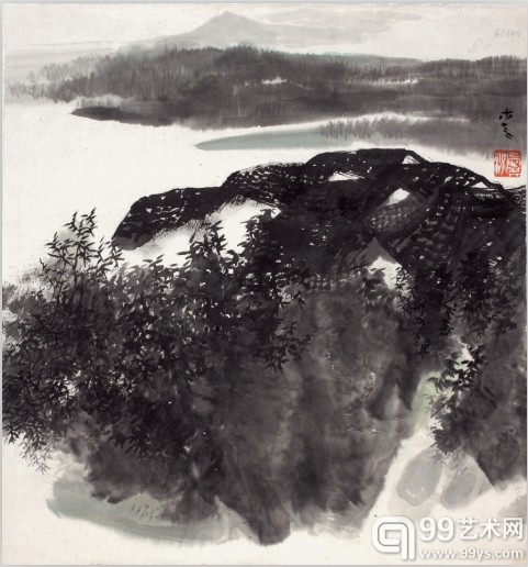 屋雨同象  97X107 1980