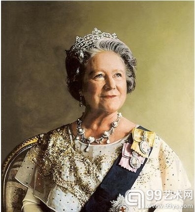 此为斯通在1986为伊丽莎白二世所画肖像。